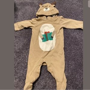 Baby reindeer sleeper with hat